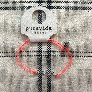 NWT Pura Vida hot pink wave bracelet
